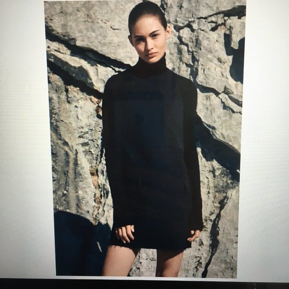 H&M (16) Black Sleeveless Romper Dress with Raw Edge Detail - Picture 3 of 12